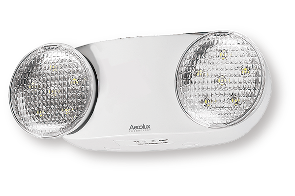 2 HEAD EMERERGENCY LIGHTS WITH INBUILT BATTERY