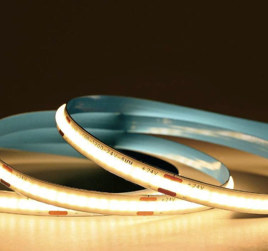 UL Listed 12V COB LED Strip Light ,480 LEDs/m ,High Density Flexible Tape Light ,RA90 Dimmable Led Lights.