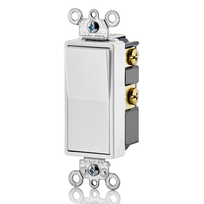 LEVITON -5604-2W -Decora 4/Way 15 Amp Switch, White