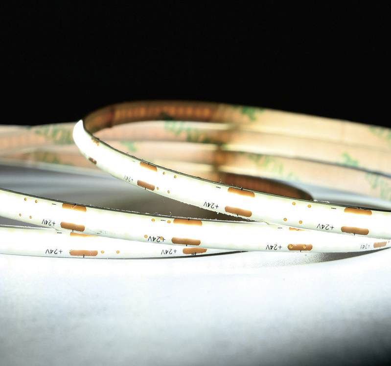 UL Listed 24V COB LED Strip Light ,480 LEDs/m ,High Density Flexible Tape Light ,RA90 Dimmable Led Lights.