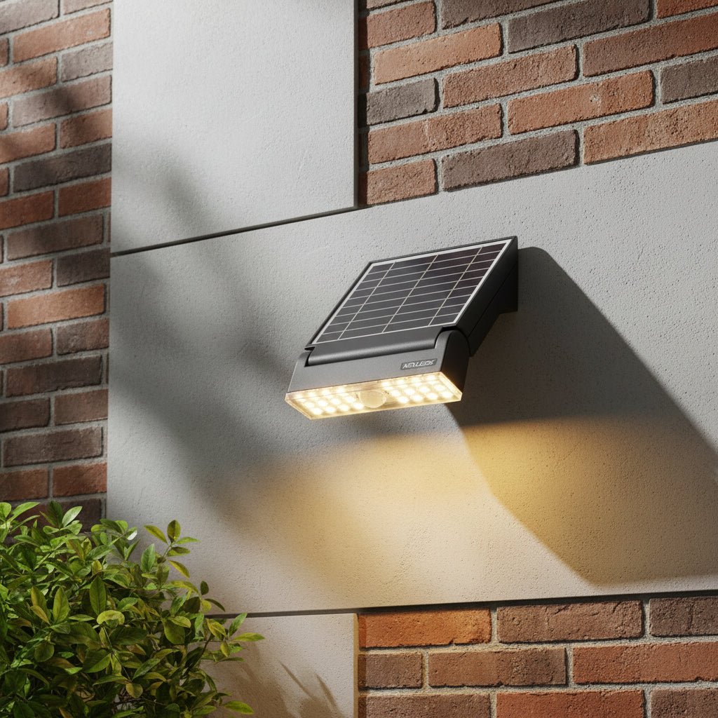 Nexled Flexibeam Solar Wall Light — 8W, 1200lm, 3000K, IP65