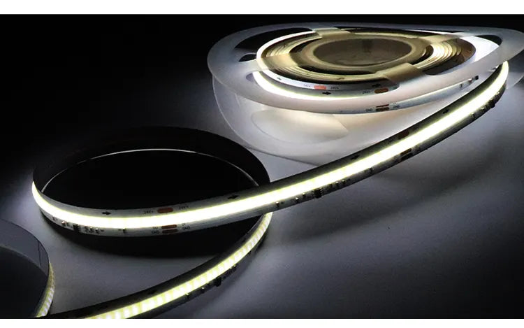 UL Listed 12V COB LED Strip Light ,480 LEDs/m ,High Density Flexible Tape Light ,RA90 Dimmable Led Lights.