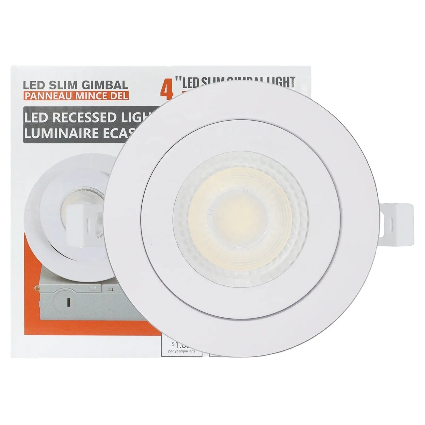 Slim Gimbal 360 degree 4″ Round 9W 810LM Dimmable 5CCT