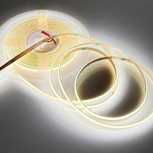 NEXLED COB LED Strip Light Slim 5mm, 6W/M, 24V, 570lm/m, 504LED/M, 5M Roll, IP20 (UL Listed)