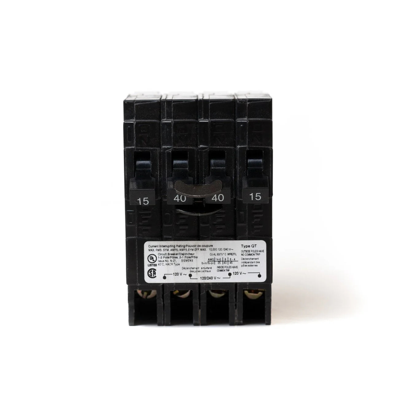 Siemens Quad Breakers