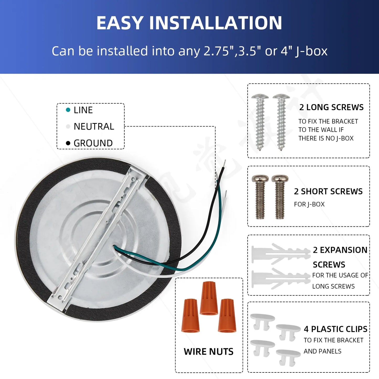 5/7/9/12/15in Dimmable ETL LED Flush Mount Ceiling Light Low Profile Ultra-Thin Round Panel Light for Kitchen Living Dining