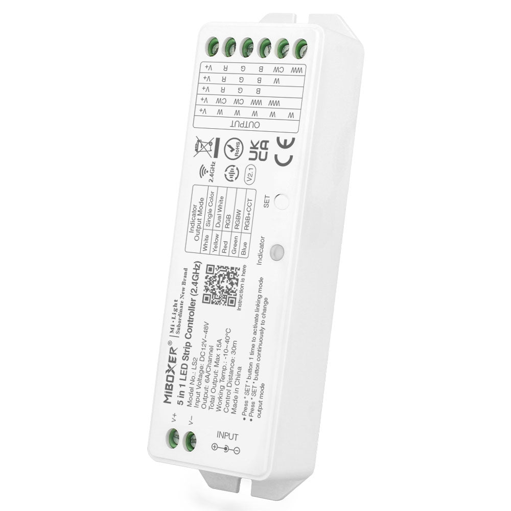 LS2 5 in 1 LED Strip Controller 2.4G RF Remote controllable