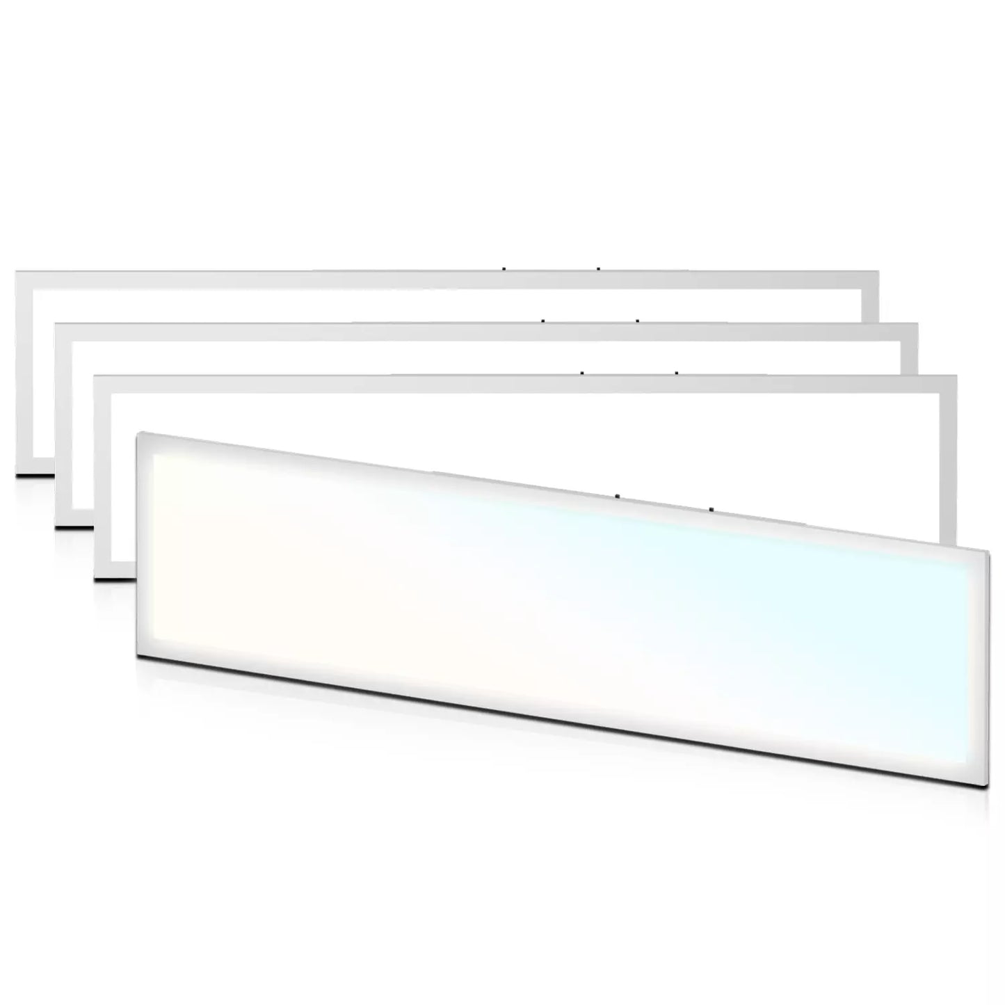 4 PACK 1x4 LED Panel Light Backlit Smart Ready 3CCT Wattage Adjustable 120-277V Dimmable ETL