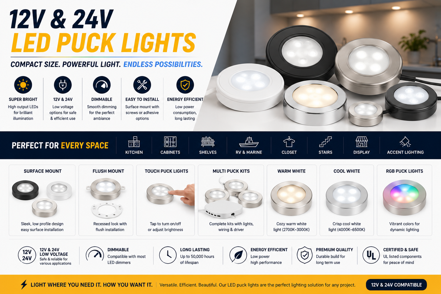 LED Puck Lights
