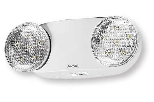 2 HEAD EMERERGENCY LIGHTS WITH INBUILT BATTERY