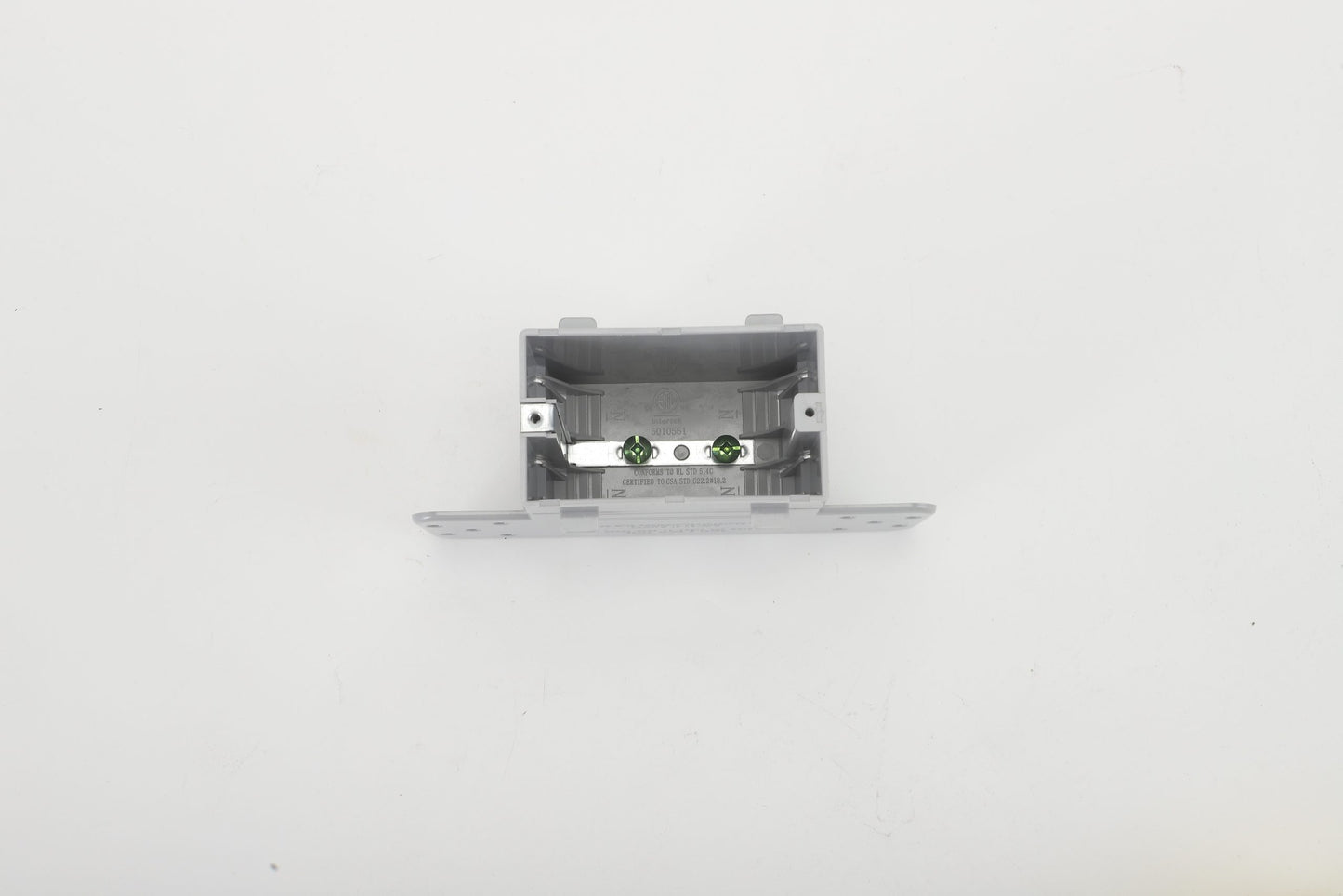 ONE GANG PLASTIC BOX WITH CLAMPS - 16 CU. IN.