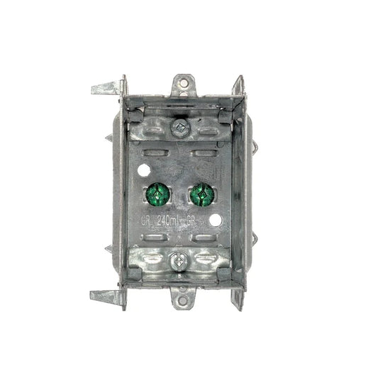 2104-LLE | ONE GANG WELDED W/NAILING LOOP CLAMPS - 2-1/2" DEEP BOXES