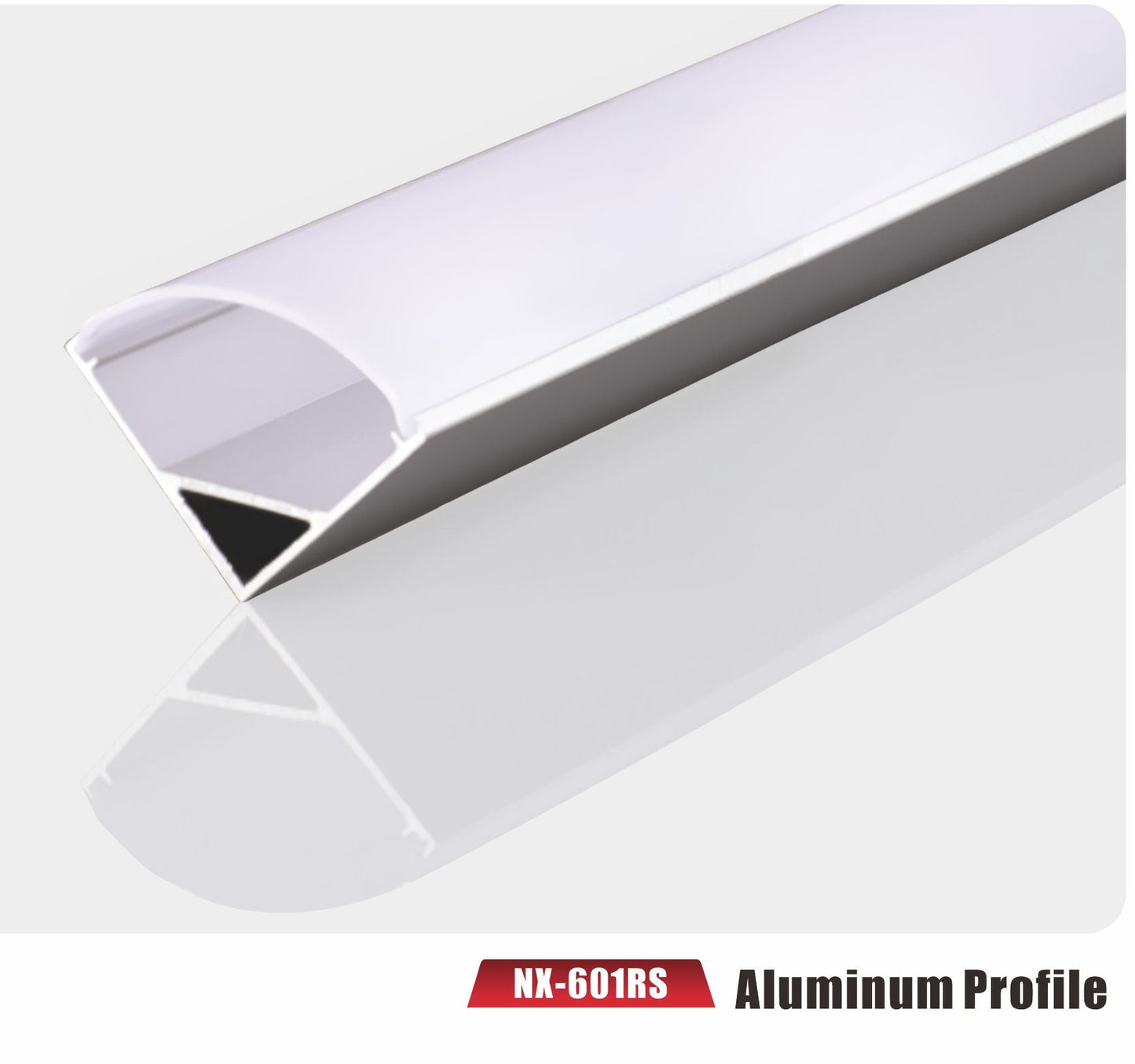 45° Corner-Mount LED Aluminum Profile – NX-601RS (3M / 10ft)