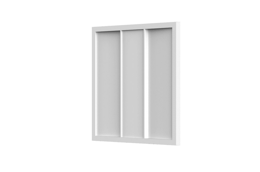 Votatec 2x2 Architectural LED Troffer — 3-Way CCT & Watt Adj, 100-347V