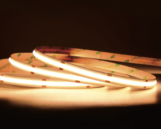 UL Listed 12V COB LED Strip Light ,480 LEDs/m ,High Density Flexible Tape Light ,RA90 Dimmable Led Lights.