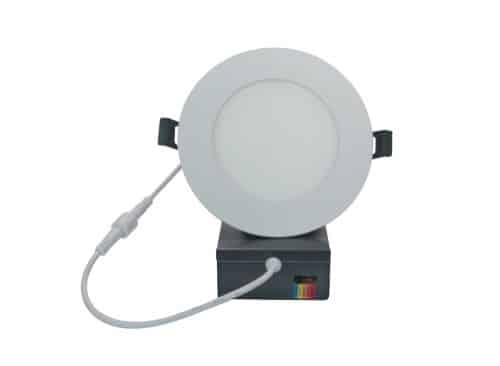 Votatec 4" Slim LED Pot Light 6 Way CCT Adjustable, Wet Location (White/Black)