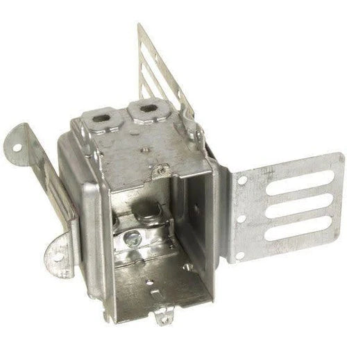 3104-LSSAX |SINGLE GANGABLE DEVICE BOX W/WRAPAROUND BRACKET CLAMPS 2-1/2 D X 3H X 2W