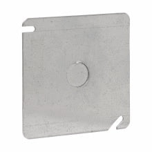 52C6 | 4-inch SQUARE FLAT COVER WITH 1/2" KO