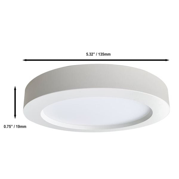 5/7/9/12/15in Dimmable ETL LED Flush Mount Ceiling Light Low Profile Ultra-Thin Round Panel Light for Kitchen Living Dining