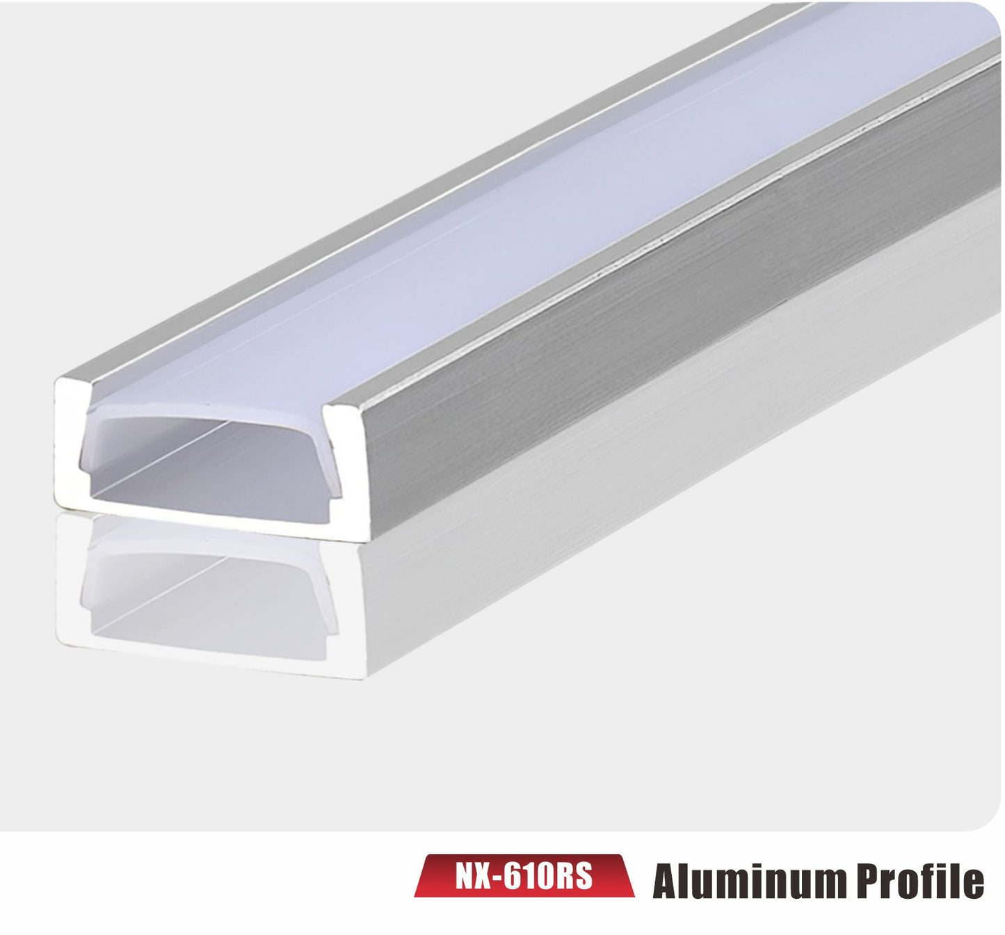 Surface-Mount LED Aluminum Profile – NX-610RS (3M / 10ft)