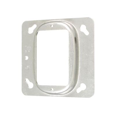 52C13 4X4 SQUARE COVER-1 DEVICE-RAISED 1/2, Mud Ring