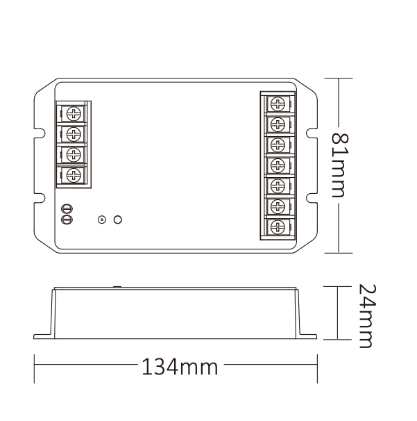 HW5 5 in 1 LED Controller (WiFi+2.4G) Output Max 30A