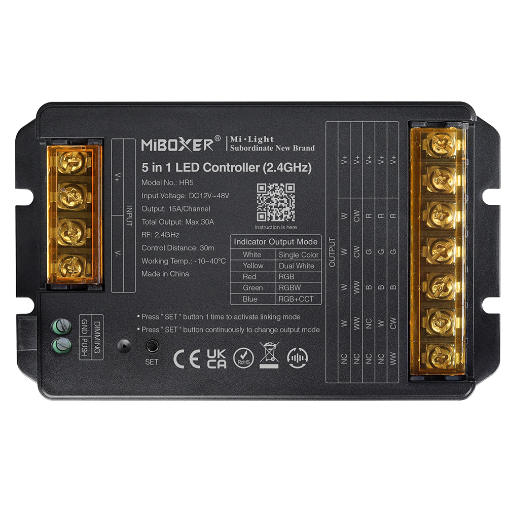 HR5 5 in 1 LED Controller (2.4GHz) Output Max 30A