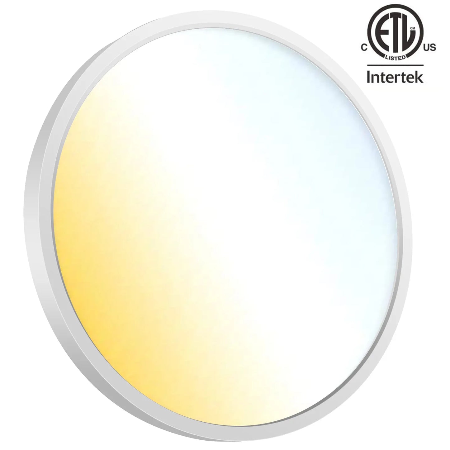 5/7/9/12/15in Dimmable ETL LED Flush Mount Ceiling Light Low Profile Ultra-Thin Round Panel Light for Kitchen Living Dining