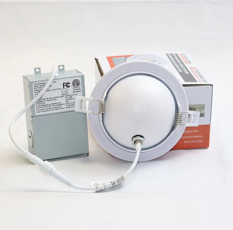 Slim Gimbal 360 degree 4″ Round 9W 810LM  Dimmable 5CCT