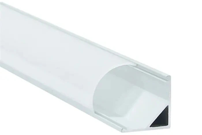 LS-053-L SHAPED 45 DEGREE, CORNER ALUMINIUM CHANNELS. 2M LENGTH-6.6FT