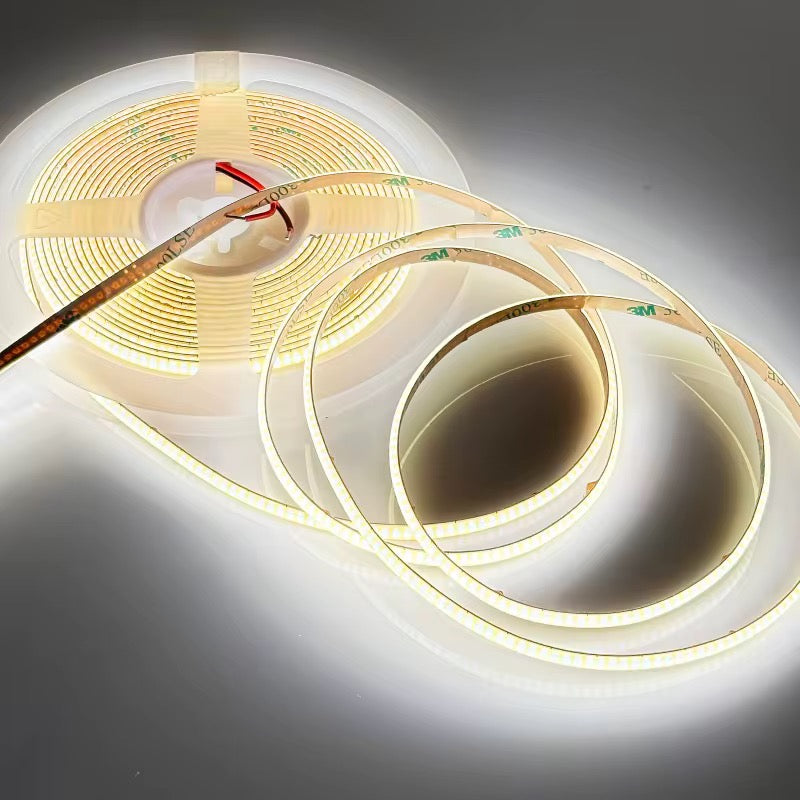 NEXLED COB LED Strip Light — Slim 5mm, 6W/M, 24V, 570lm/m, 504LED/M, 5M Roll, IP20  (UL Listed)