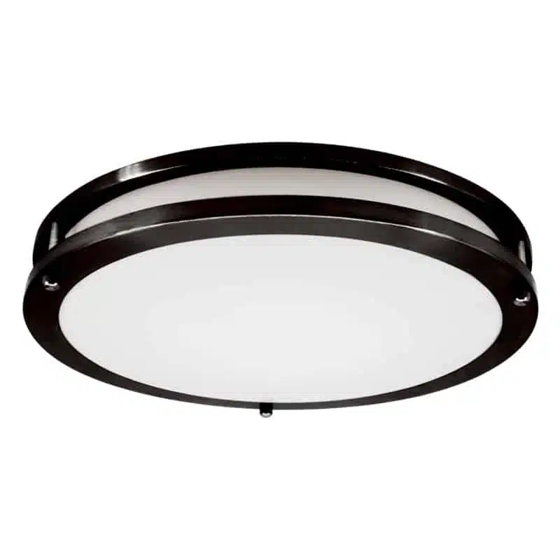 Votatec 12" Round LED Flush Mount 5CCT, Watt Adjustable (Silver/Black/Brushed Brass)