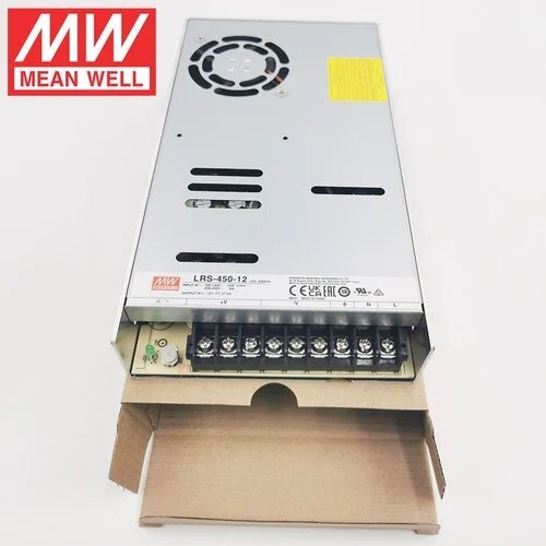 Driver/Alimentation MeanWell 12V pour LED — Certifié UL, câblé.