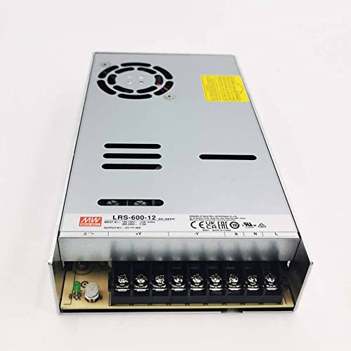 Driver/Alimentation MeanWell 12V pour LED — Certifié UL, câblé.