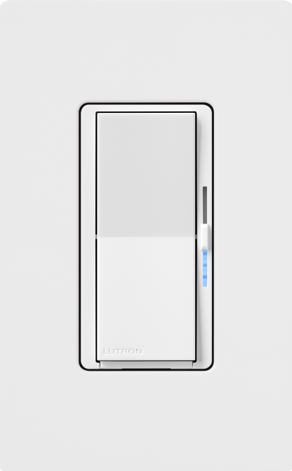 Lutron Diva LED+ Dimmer Switch for Dimmable LED/Halogen/Incandescent Bulbs, Single-Pole or 3-Way, White