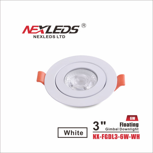 3″ Floating Gimbal Pot light – 5CCT-360 Degree Gimbal
