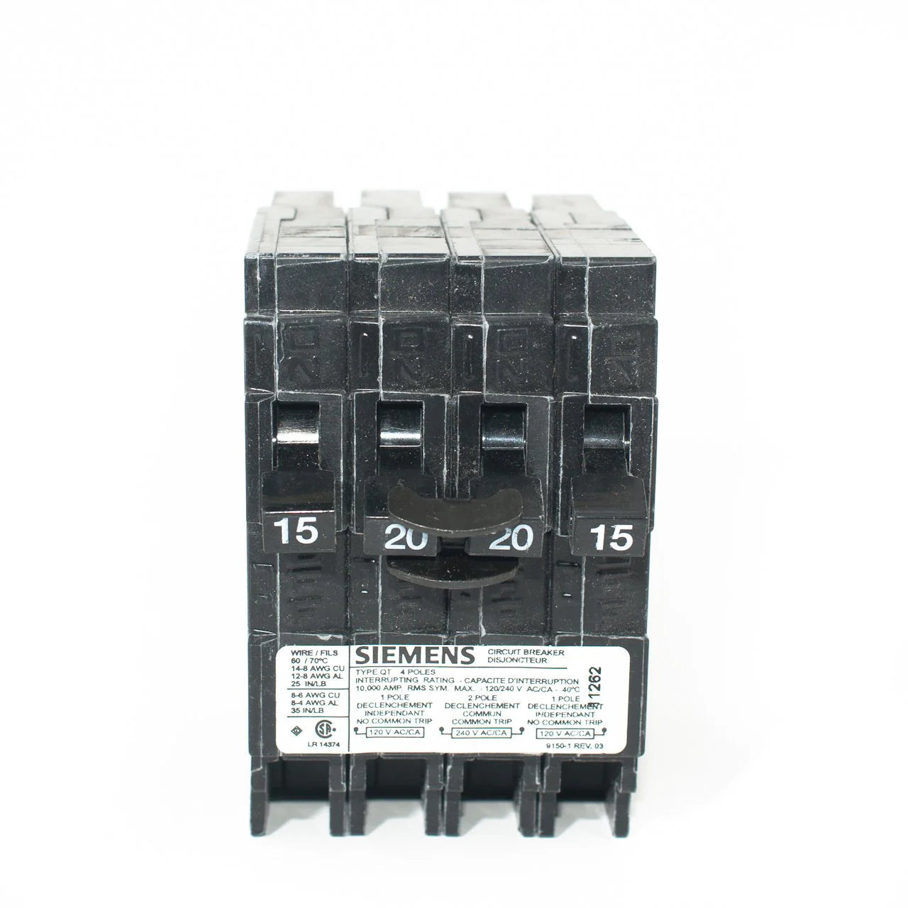 Siemens Quad Breakers