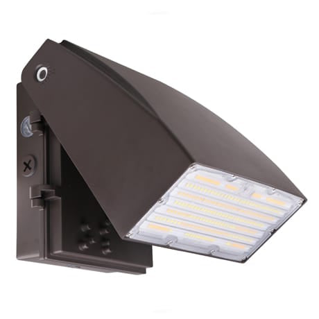 Votatec adjustable LED Wall Pack 80W|120V-347V|3CCT & Wattage Adjustable, Bronze, Photocell