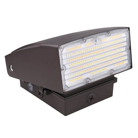 Votatec adjustable LED Wall Pack 30W |120V-347V| 3CCT & Wattage Adjustable, Bronze, Photocell
