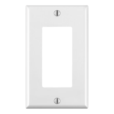 Leviton 1-Gang Decora Plate, White