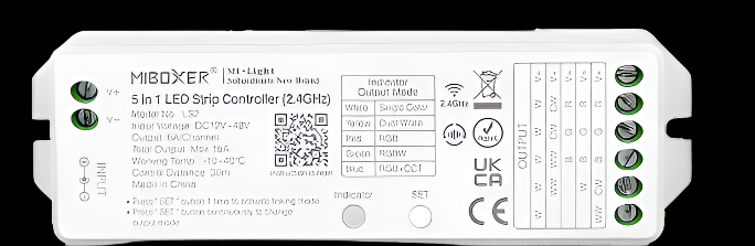 LS2 5 in 1 LED Strip Controller 2.4G RF Remote controllable