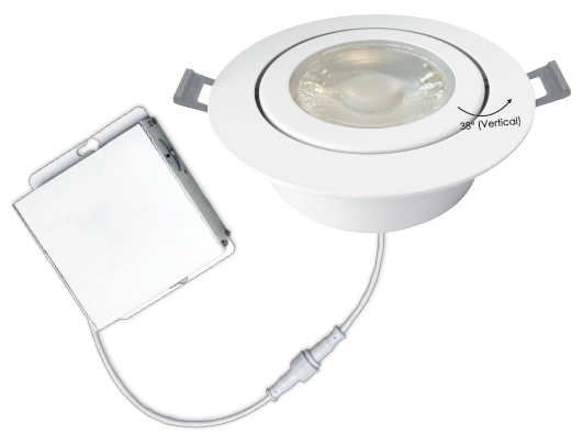 6″ Round Airtight Gimbal Panel 5Way CCT