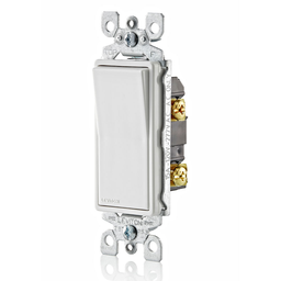 LEVITON -5601-2W -Single Pole Decora Light Switches in White
