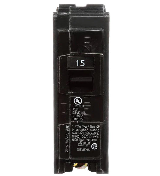 Siemens Single Pole Breakers