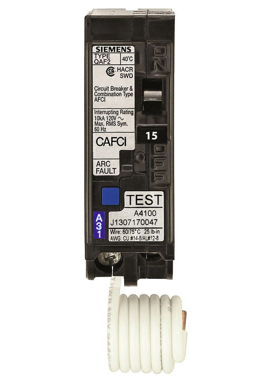 Siemens 15A Arc fault