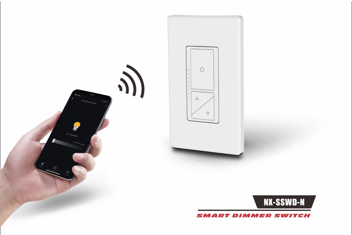 Smart Dimmer Switch — WiFi, 600W, Single Pole/3-Way (ETL)
